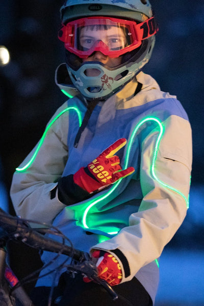 Halo LED Jacket - Outdoor & Bike 3L, blue