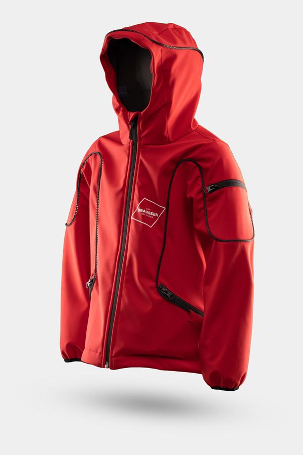 Halo LED Jacket - Softshell, red
