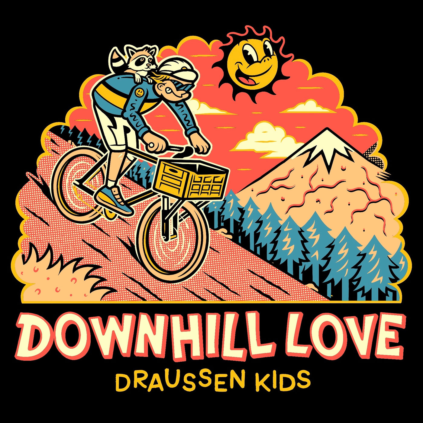 DOWNHILL LOVE Hooded Sweater